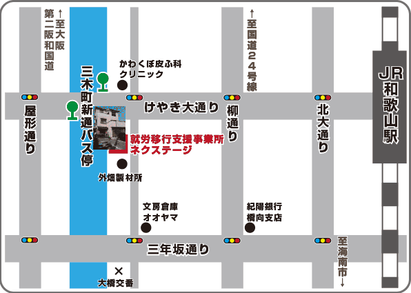 ネクステージの地図