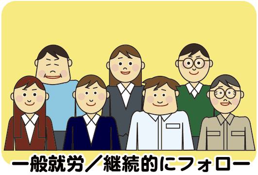 定着支援のイラスト